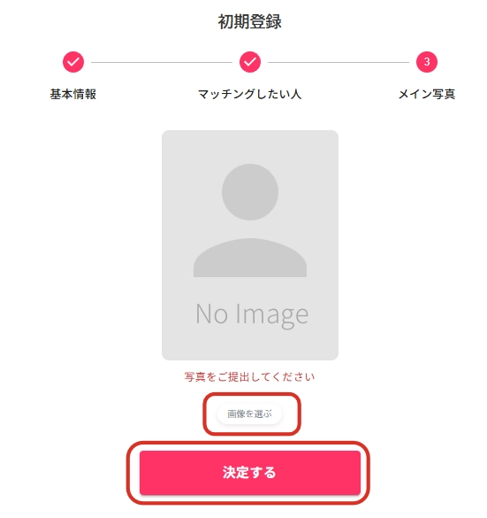 メイン写真を提出する